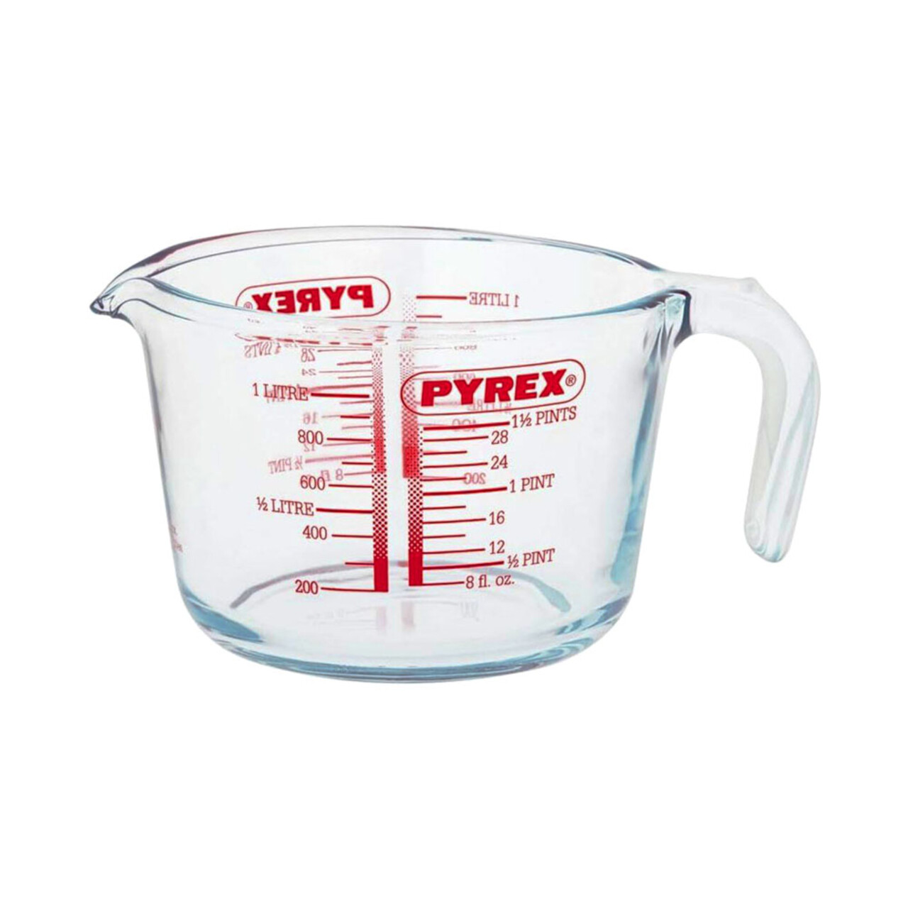 Cana gradata, din sticla borosilicata, 1000ml, "Classic" - Pyrex - imagine 5